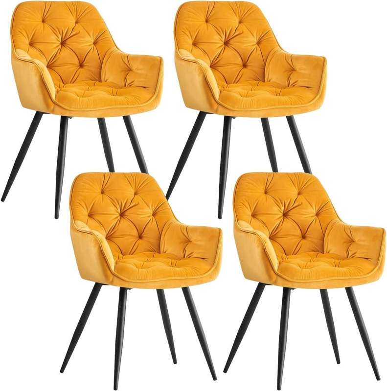 GOF Furniture - Lafoodie Dining Chairs Set Of 4