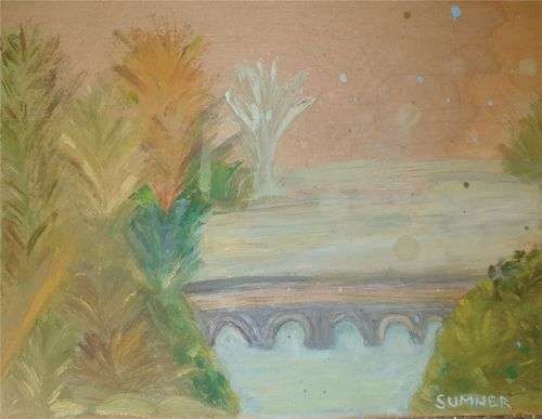 MAUD SUMNER (1902-1985 South Africa) - `THE BRIDGE VIEW` - Investment art