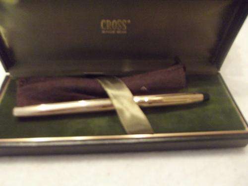 cross gold plated fountain pen