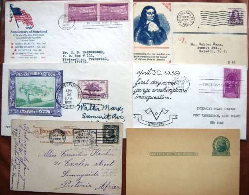 USA - COVERS AND POSTCARDS - 6 ITEMS