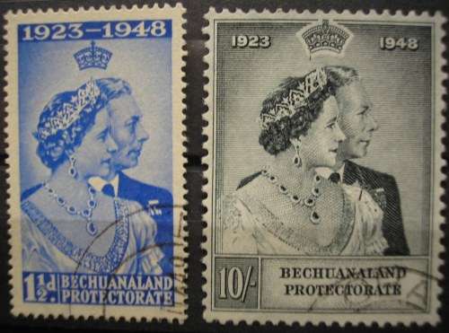 BECHUANALAND - SILVER WEDDING - FINE USED - EXCELLENT CONDITION.
