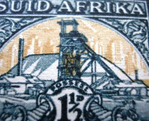 UNION - SACC 86 , MNH - GOLD BLOB VARIETY IN BLOCK OF 8 - MNH.