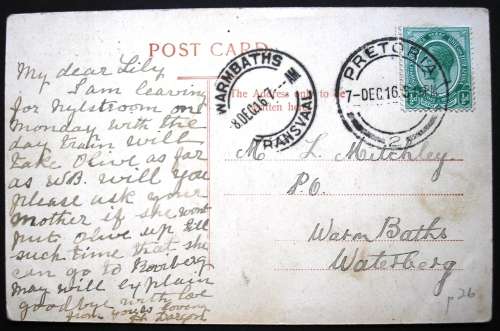 VINTAGE POSTCARD - PRETORIA SYNAGOGUE - A WEDDING - RARE  PLEASE READ DESCRIPTION