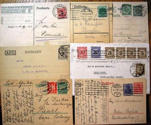 GERMANY - USED POSTAL HISTORY AND STATIONARY - LOT 1