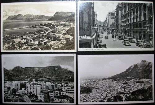 CAPE TOWN - 40s/50s - FOUR VINTAGE P/Cs - MINOR IMPERFECTIONS AS SEEN.
