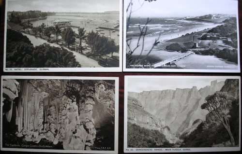 15 VINTAGE P/Cs - SOUTH AFRICA  - SEPIA  AND B and W  - MOSTLY GOOD CONDITION.