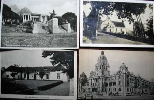 15 VINTAGE P/Cs - SOUTH AFRICA  - SEPIA  AND B and W  - MOSTLY GOOD CONDITION.
