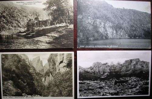 15 VINTAGE P/Cs - SOUTH AFRICA  - SEPIA  AND B and W  - MOSTLY GOOD CONDITION.