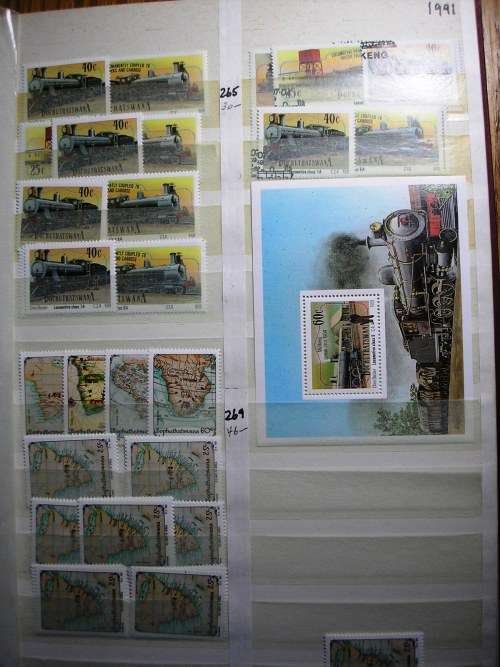 STOCKBOOK,8 PAGES - CLEAN - MINOR FAULTS) - BOPHUTHATSWANA -1990/1993 - OVER 200 PERFECT MNH SETS!!