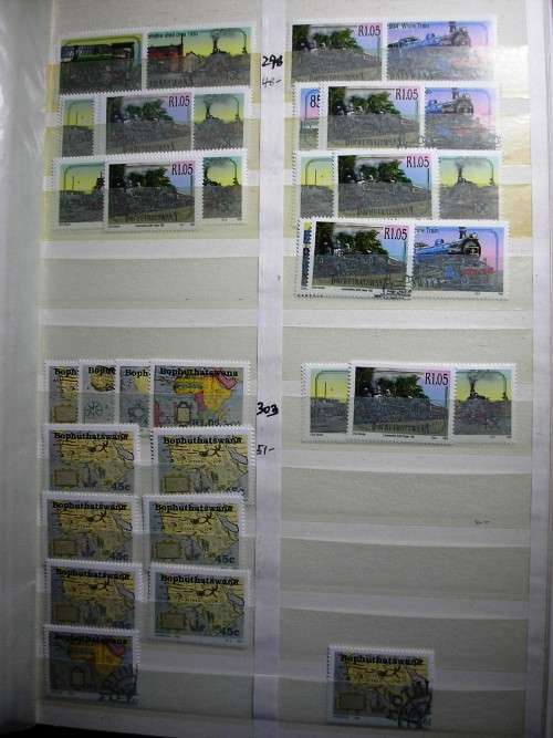STOCKBOOK,8 PAGES - CLEAN - MINOR FAULTS) - BOPHUTHATSWANA -1990/1993 - OVER 200 PERFECT MNH SETS!!