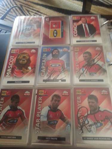 Big ball 2012 Rugby card collection including signed cards.