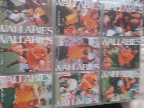 Walabie rugby cards.