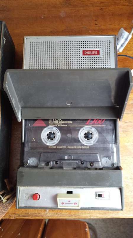 Retro Philips Portable battery tape recorder
