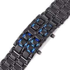 Unique Digital Lava Style Minimalist Blue LED Faceless Watch ***FREE POSTAGE IN SA ***