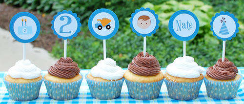 NEW! Custom Made Cupcake Toppers