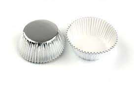 Cake Decorating Silver Foil Cupcake Liners / Wrappers [40 Cases]