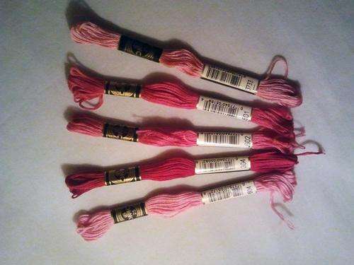 DMC EMBROIDERY THREAD - Set of 5 Colours (R3/skein)