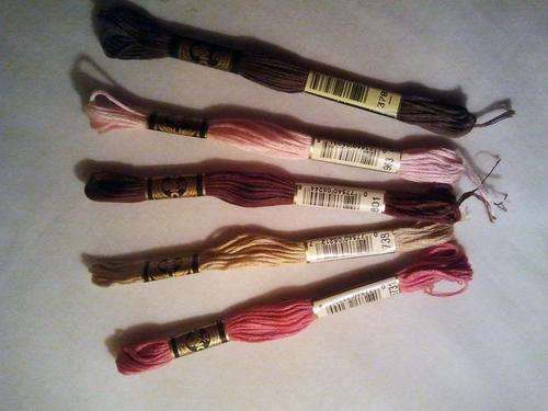DMC EMBROIDERY THREAD - Set of 5 Colours (R3/skein)