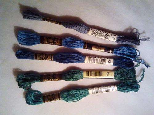 DMC EMBROIDERY THREAD - Set of 5 Colours (R3/skein)