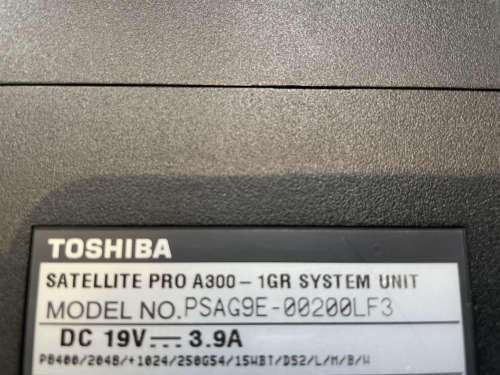 Toshiba Satellite Pro A300 Laptop