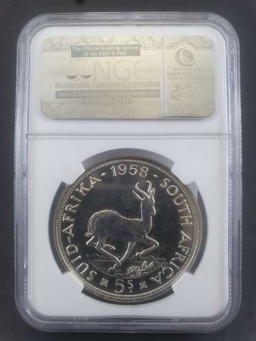 1958 5S CROWN PF66 ONLY 985 PROOF MINTED ********** NO RESERVE********** R1 START BID