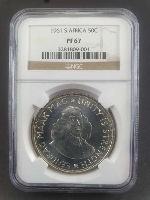 1961 CROWN 50c  PF67 ********** NO RESERVE********** R1 START BID