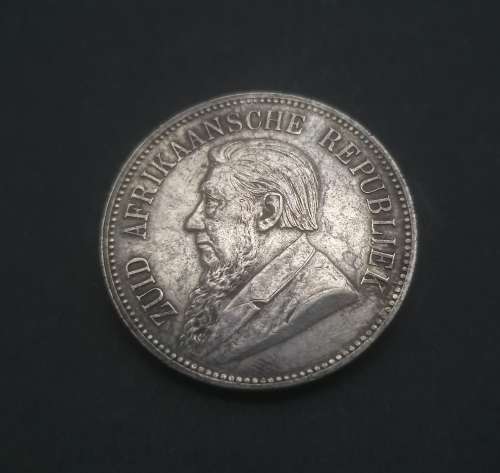1892 ZAR KRUGER 5 SHILLING SINGLE SHAFT CROWN ********* NO RESERVE ********** R1 START BID