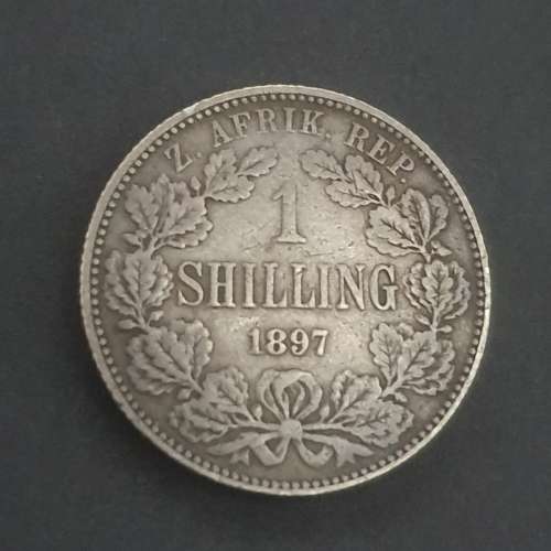 1897 ZAR 1 SHILLING  ********* NO RESERVE ********** R1 START BID