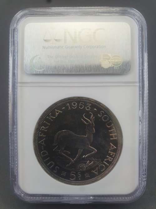 1953 5S CROWN / 5 SHILLING PF66  NGC ********* NO RESERVE PRICE********* BID STARTS AT R1.00