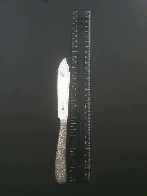 SOLID SILVER 900gm HALLMARKED (1894) Knives and Fork Set.****NO RESERVE**** R1 START BID