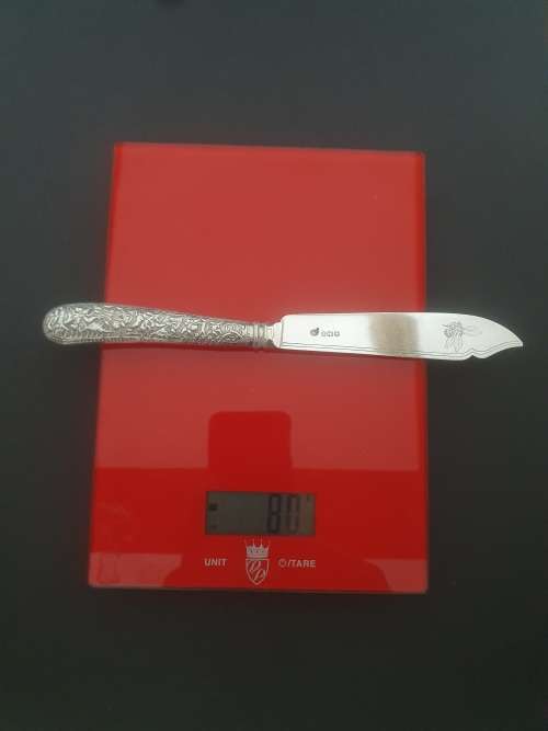 SOLID SILVER 900gm HALLMARKED (1894) Knives and Fork Set.****NO RESERVE**** R1 START BID