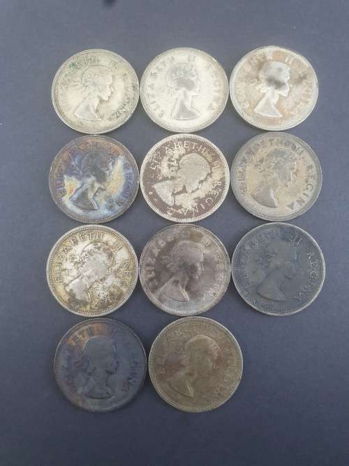 11 x 50% SILVER 77.77g of SILVER 2½ Shillings  50% Silver Content ****NO RESERVE**** R1 START BID
