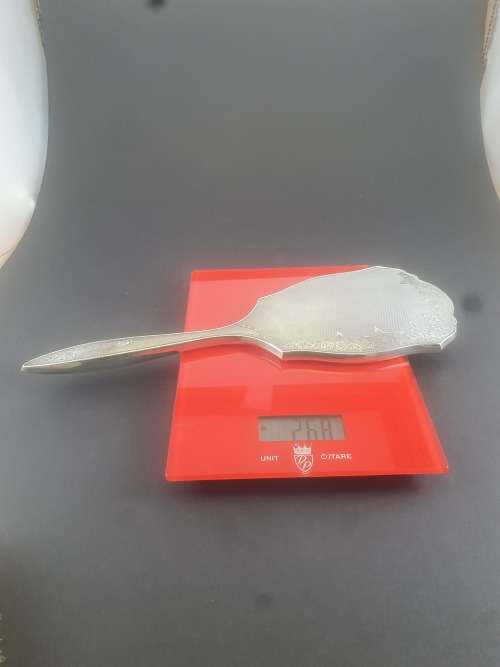 SILVER 478g HALLMARKED (1955) 3 PIECE BRUSH & MIRROR SET.****NO RESERVE**** R1 START BID