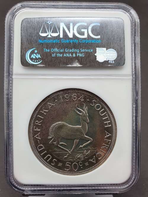 1964  S. Africa 5 Shillings Proof PF 66     ********* NO RESERVE ********** R1 START BID