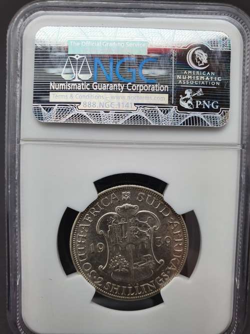1939  S. Africa 2 Shillings AU 55     ********* NO RESERVE ********** R1 START BID
