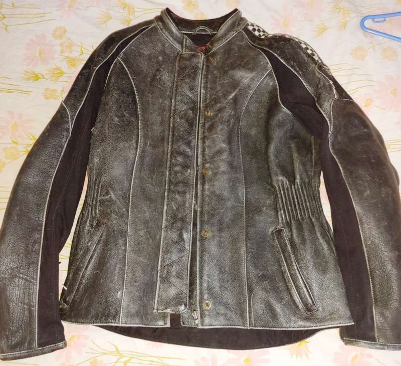 Triumph Ladies Vintage Look Leather Jacket