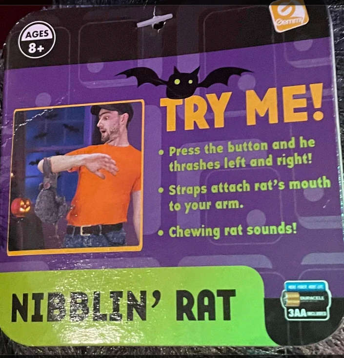 2 x Large Animatronic Attack Rats Halloween