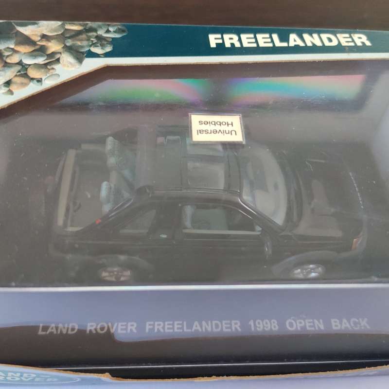 Universal Hobbies Land Rover Freelander 1998 Open Back Black 1:43 w/ Box