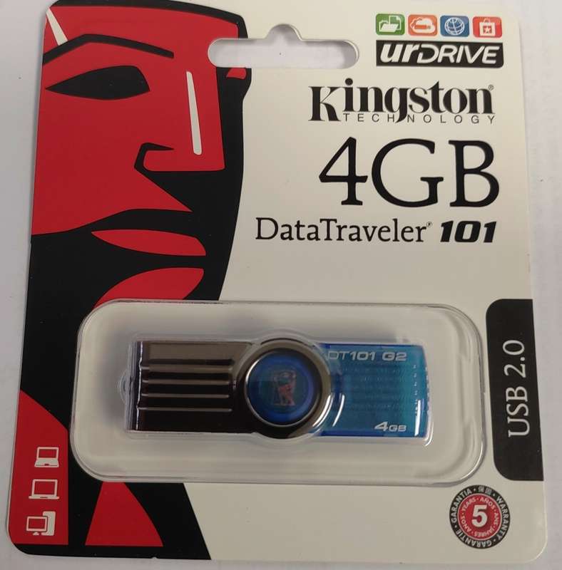 Kingston 4gb USB Flash Drive DataTraveler 101