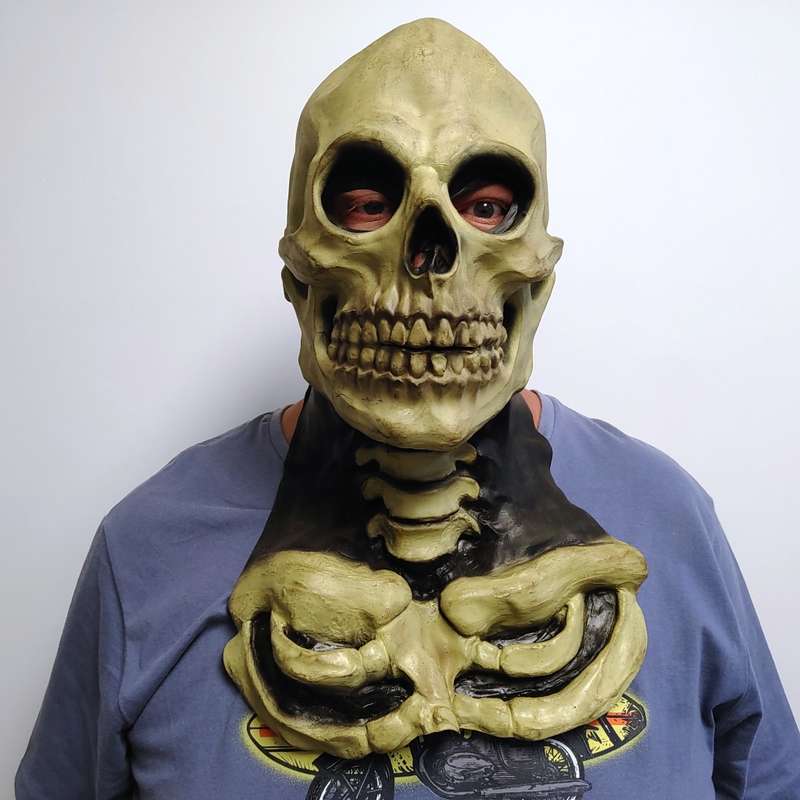 Skeleton Skull Latex Mask
