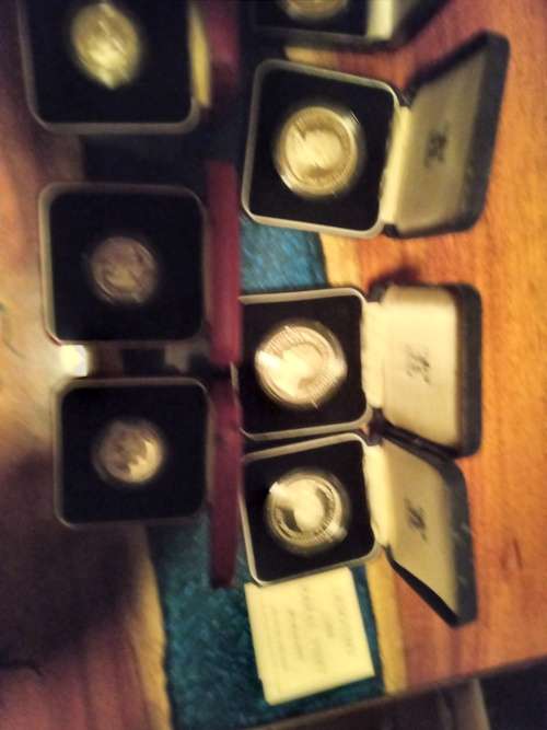 Bulk lot.. # 1 Oz papal silver 925 PROOF 1988 with certificates, 4 of Proof 1 loti 925 1985 1 of 25