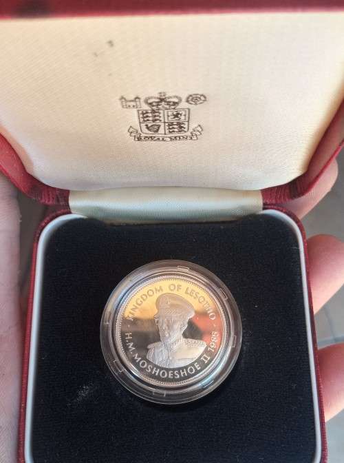 Bulk lot.. # 1 Oz papal silver 925 PROOF 1988 with certificates, 4 of Proof 1 loti 925 1985 1 of 25