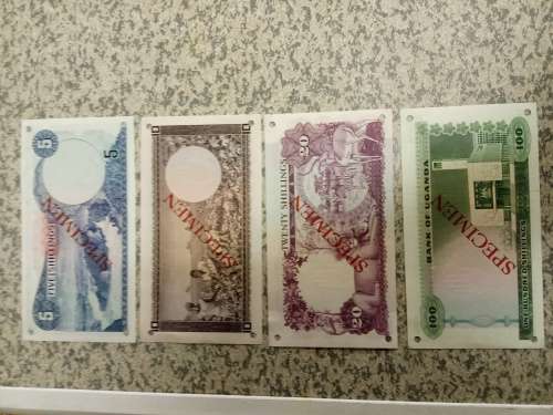 SPECIMEN uganda set, A prefix perfect unc