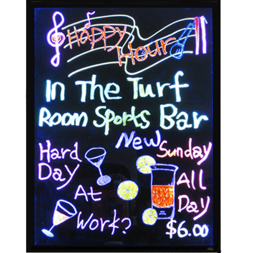 HUGE LED writing board For Advertising 60cm x 80cm - FUN FOR THE KIDS TOO!!
