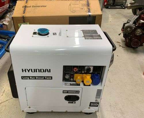 7.5kVA Hyundai Silence Long Run Single Phase Diesel Generator + ATS