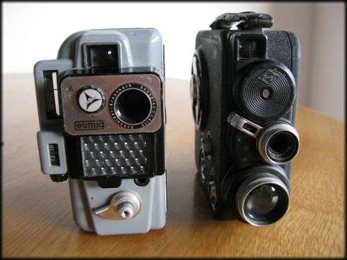 Two Eumig cine cameras c. 1958