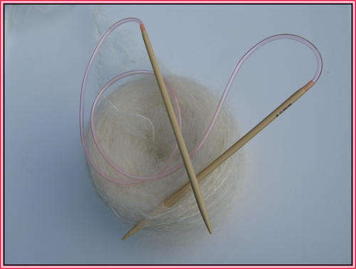 Bamboo CIRCULAR knitting pin - 80cm - No 5mm