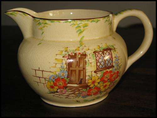 R1 SPECIAL!!! Pitcher, jug Arthur Wood 1904 - 'Cottage door' very pretty display item.