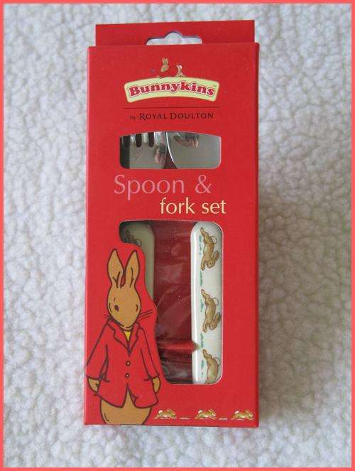 Bunnykins Spoon & Fork set. NEW - Perfect birthday gift.