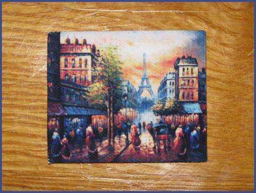 Doll house canvas picture. Miniature 1/12 scale. NEW !!! Shipping R28 only.